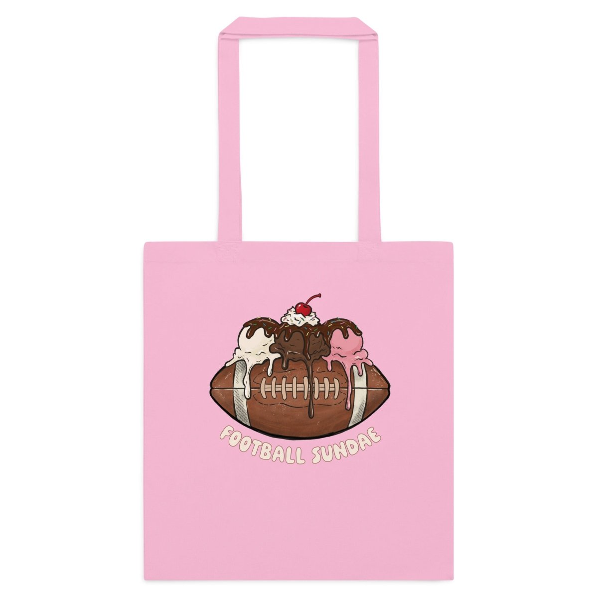 Football Sundae - Cotton Tote Bag - Christine Hellman
