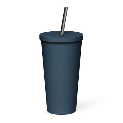 20 oz Dog Days of Summer Insulated Tumbler with Straw - Christine Hellman