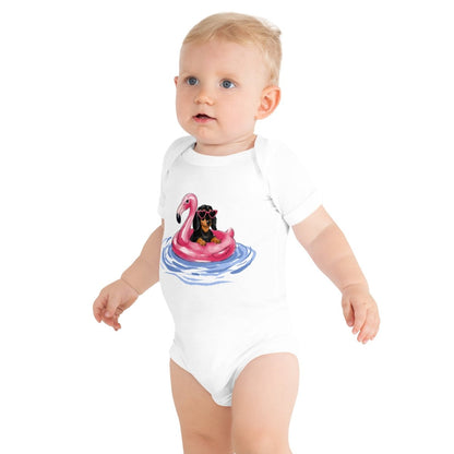Baby short sleeve one piece - Little Brush Creative