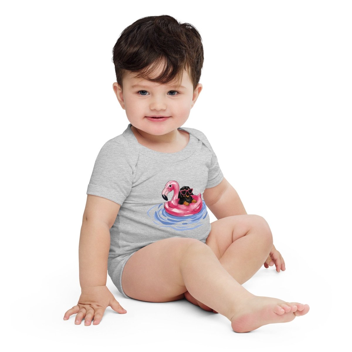 Baby short sleeve one piece - Little Brush Creative