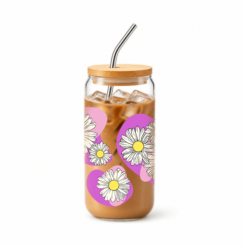 Birth Flower Glass Tumbler - Little Brush Creative