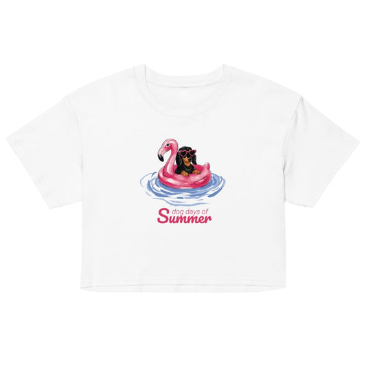 Dog Days of Summer - Women’s Crop Top - Little Brush Creative