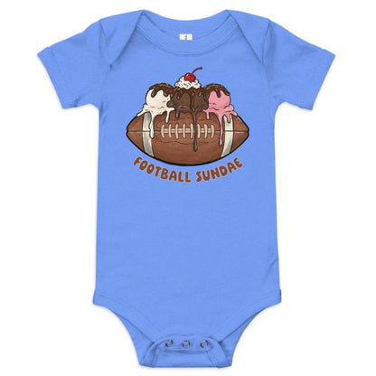 Football Sundae - Baby short sleeve one piece - Christine Hellman