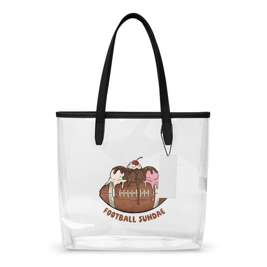Football Sundae - Clear Tote Bag - Christine Hellman