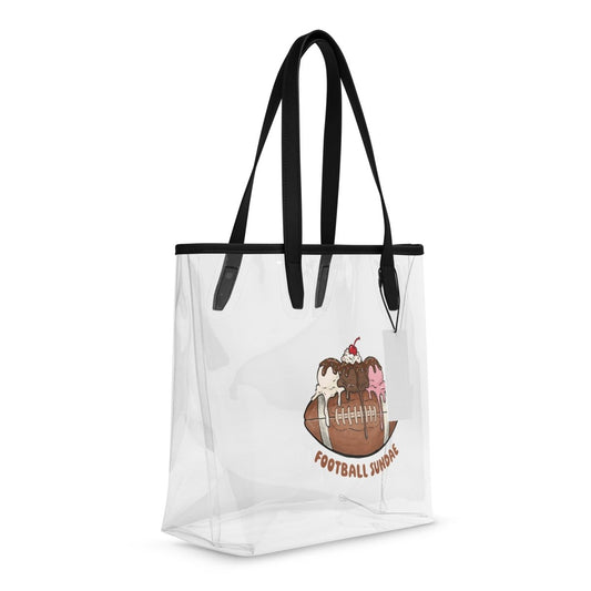 Football Sundae - Clear Tote Bag - Christine Hellman