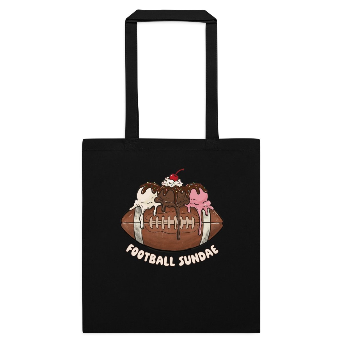Football Sundae - Cotton Tote Bag - Christine Hellman