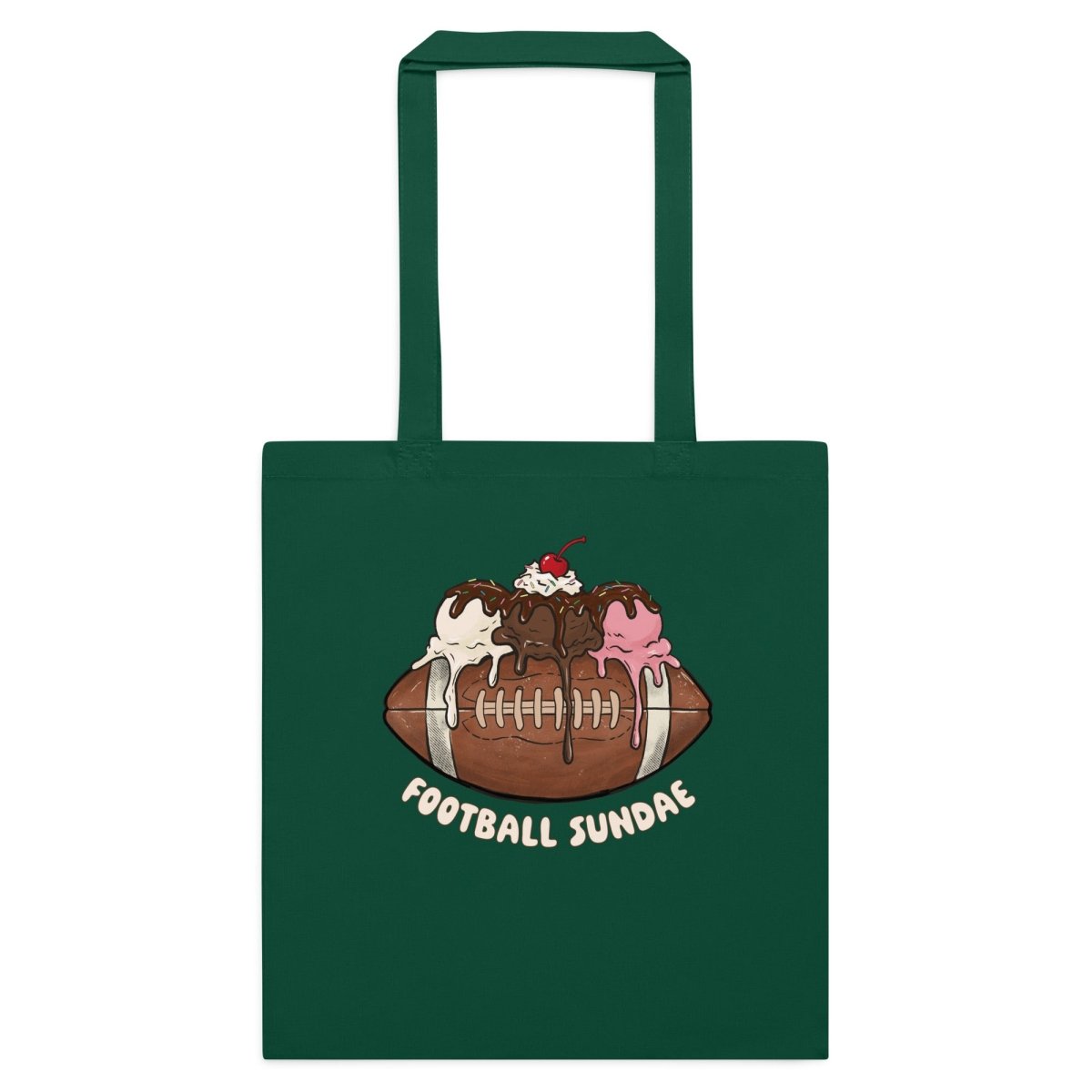 Football Sundae - Cotton Tote Bag - Christine Hellman