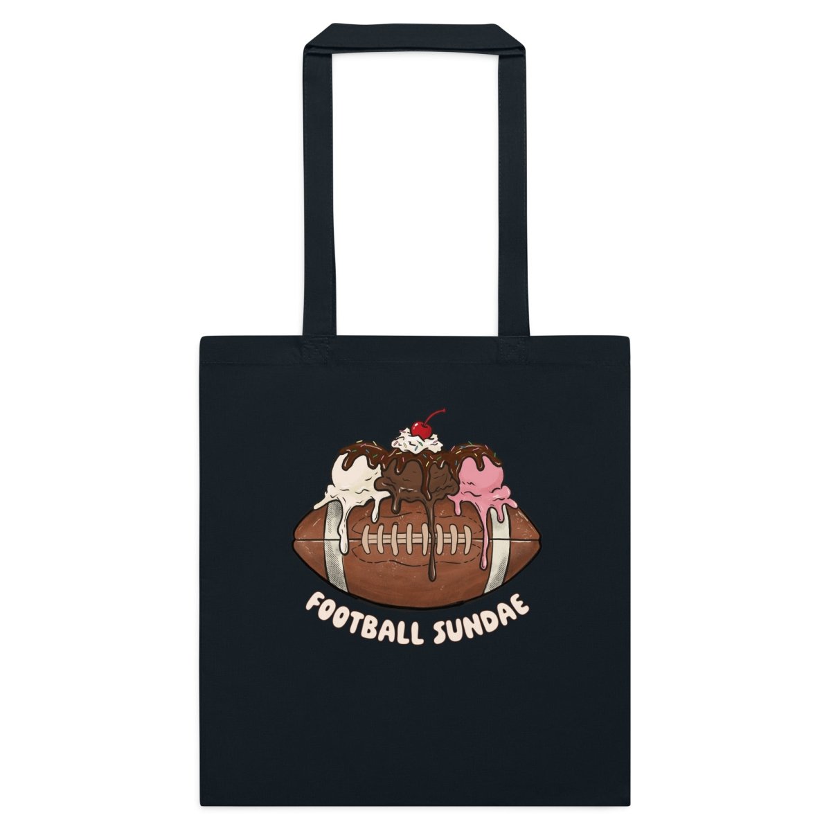Football Sundae - Cotton Tote Bag - Christine Hellman