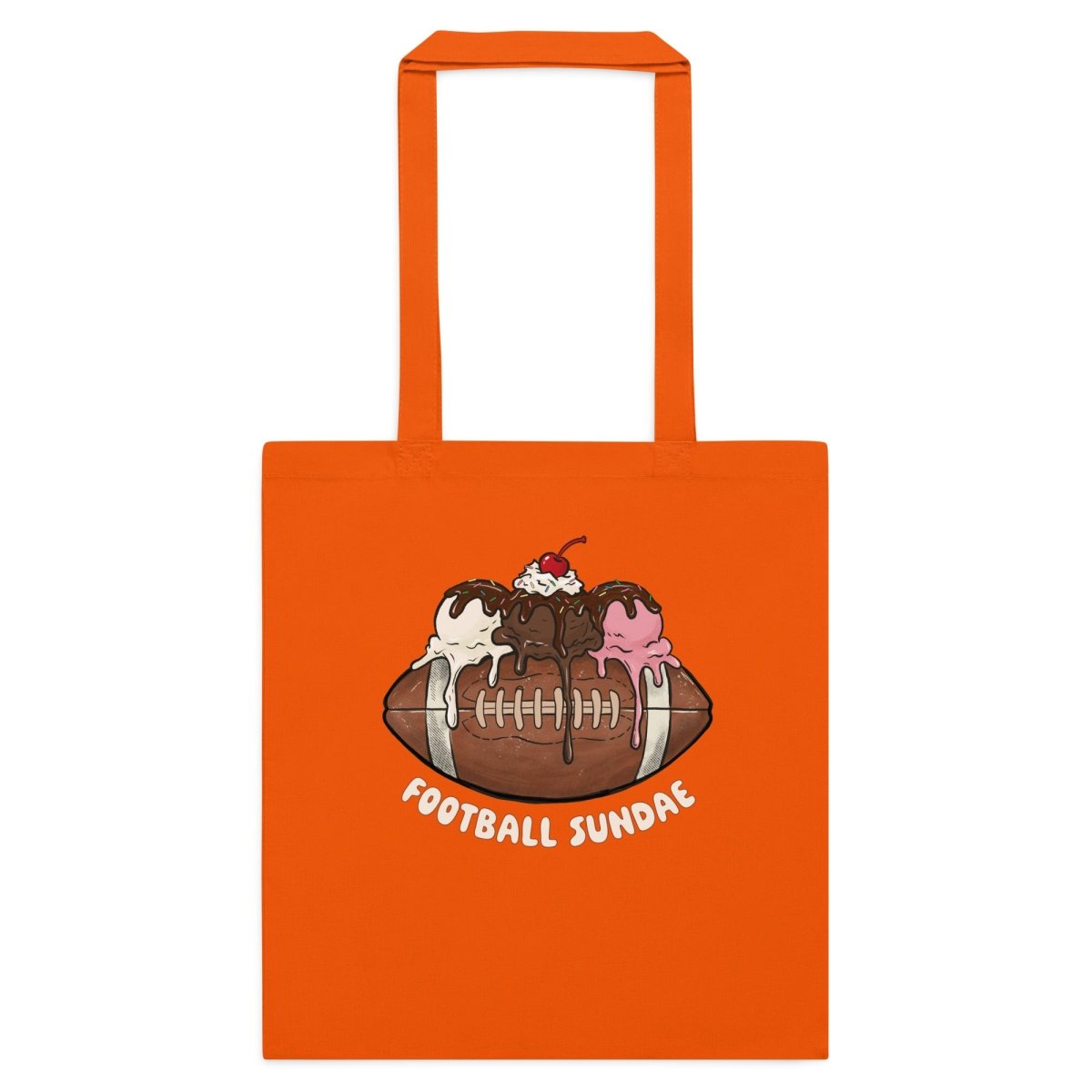 Football Sundae - Cotton Tote Bag - Christine Hellman