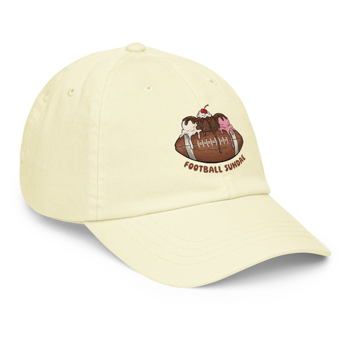 Football Sundae - Pastel Classic Baseball Hat - Christine Hellman