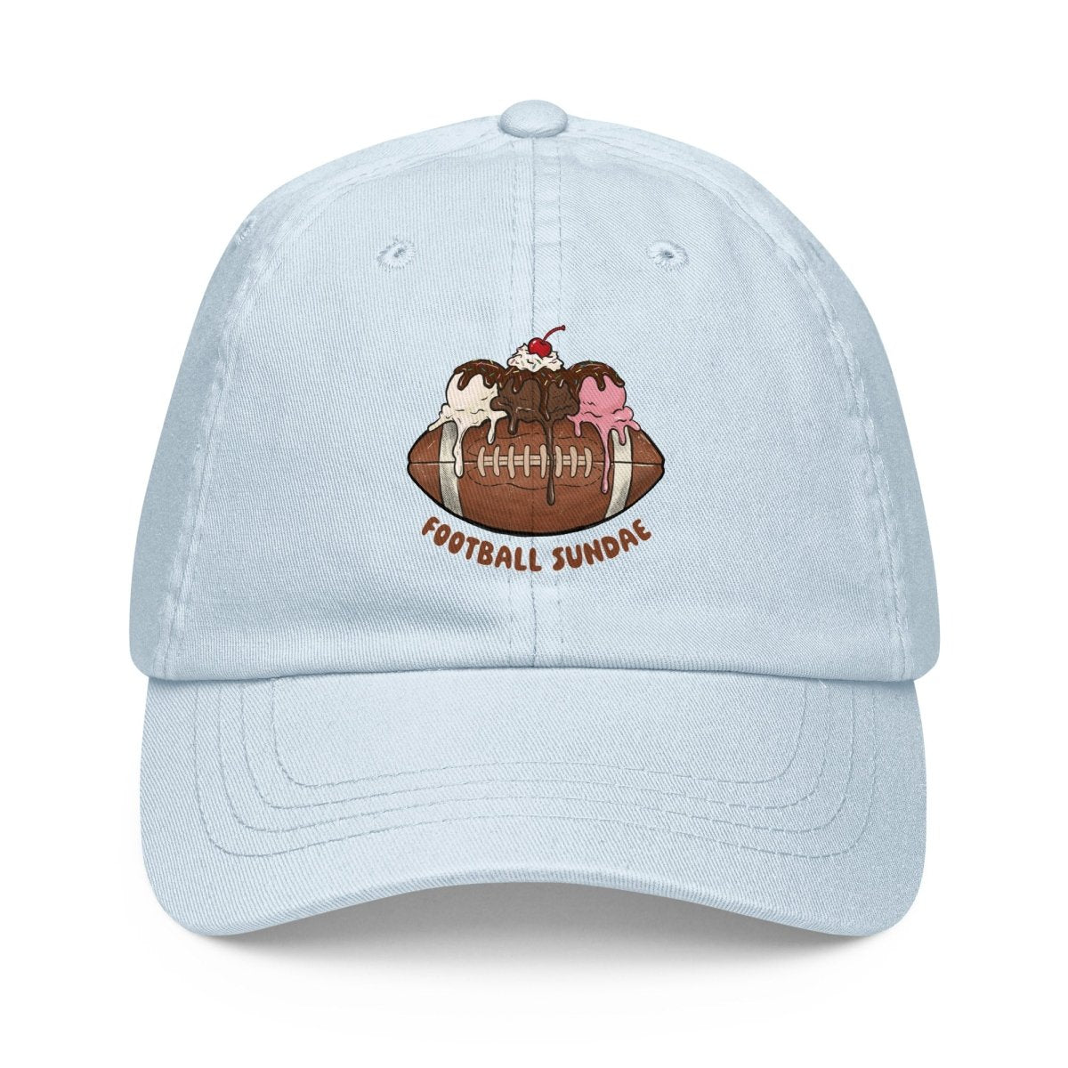Football Sundae - Pastel Classic Baseball Hat - Christine Hellman