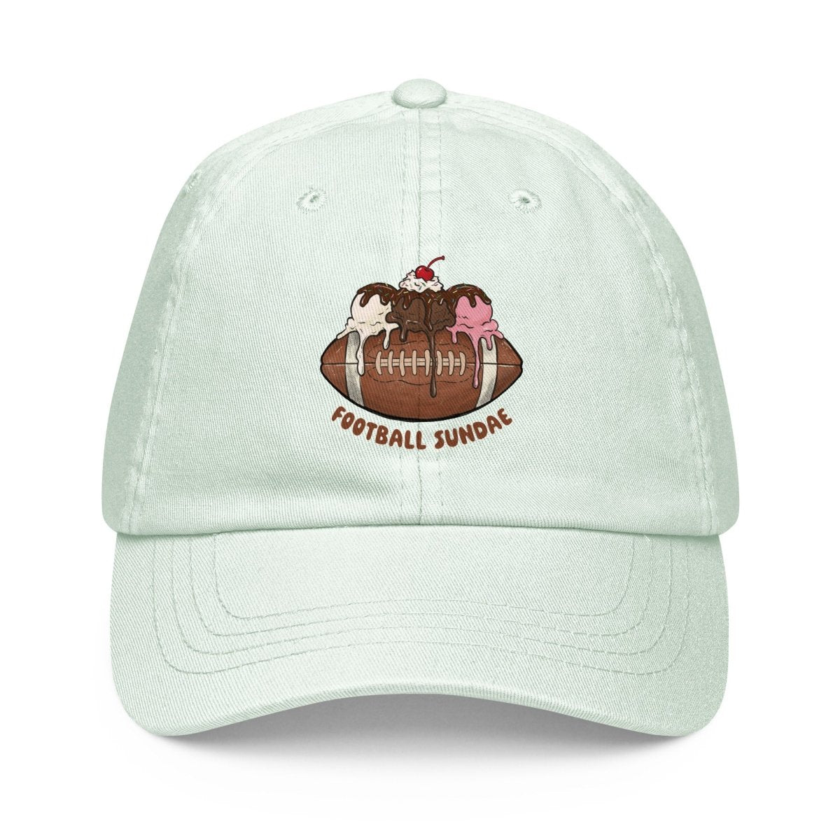 Football Sundae - Pastel Classic Baseball Hat - Christine Hellman