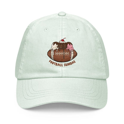 Football Sundae - Pastel Classic Baseball Hat - Christine Hellman