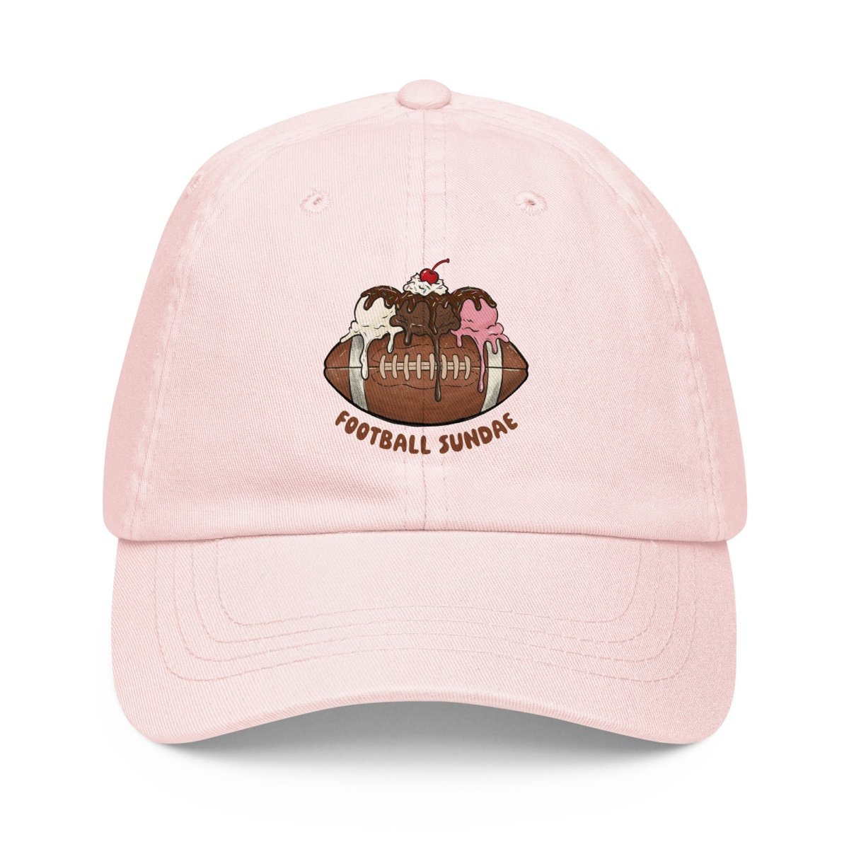 Football Sundae - Pastel Classic Baseball Hat - Christine Hellman