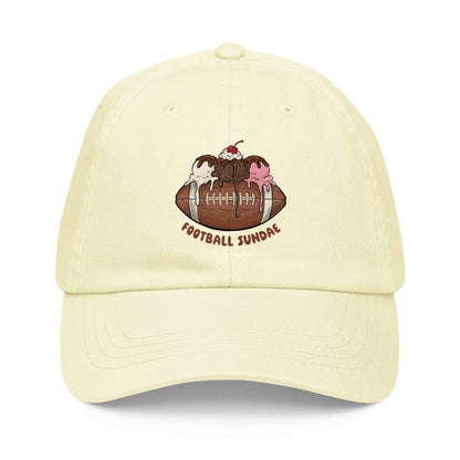 Football Sundae - Pastel Classic Baseball Hat - Christine Hellman