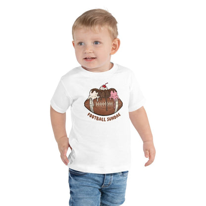 Football Sundae - Toddler Short Sleeve Tee - Christine Hellman