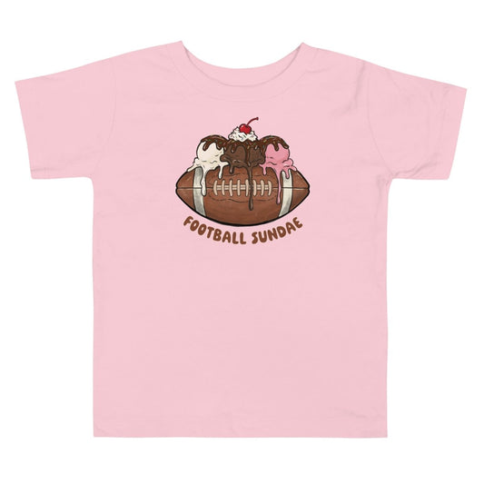 Football Sundae - Toddler Short Sleeve Tee - Christine Hellman