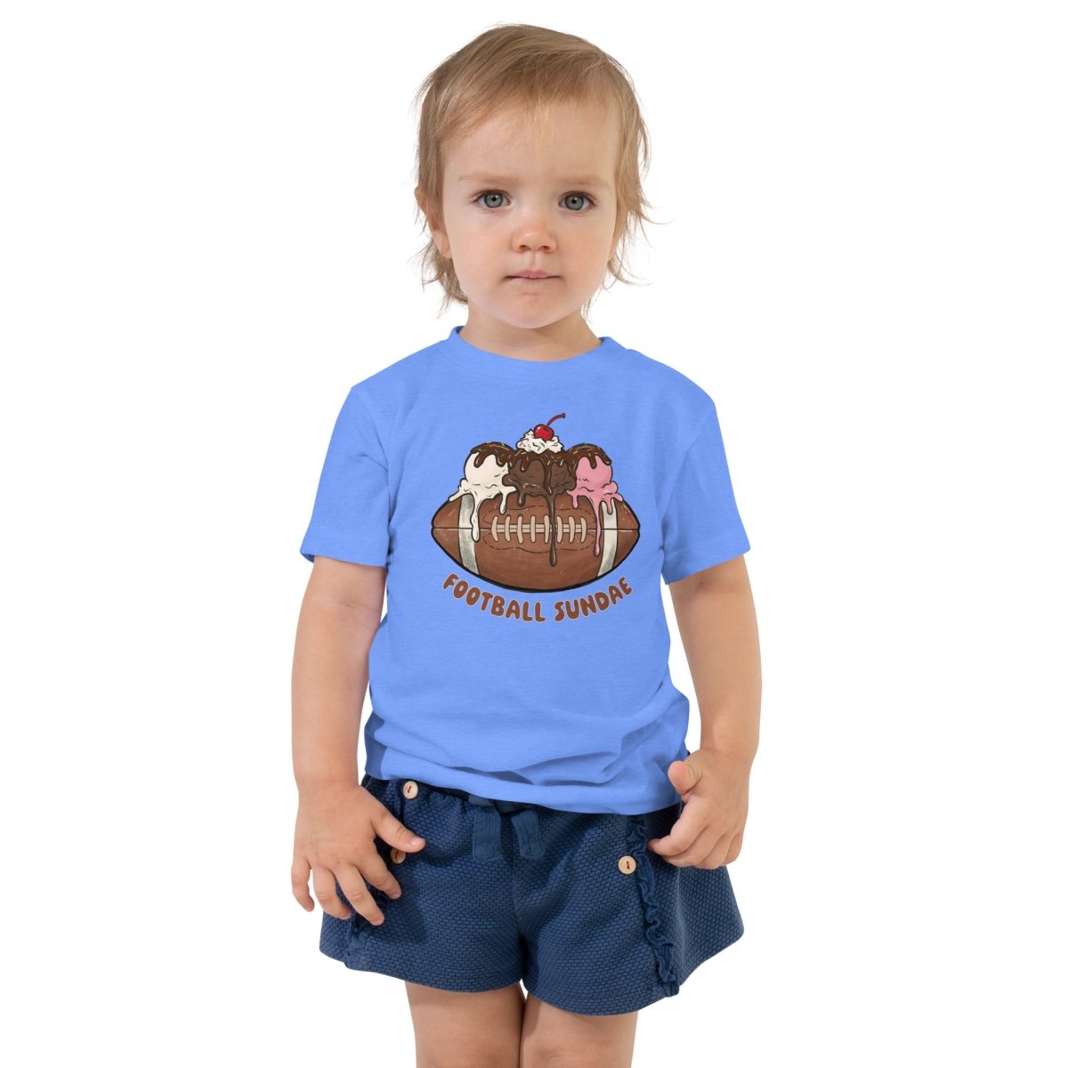 Football Sundae - Toddler Short Sleeve Tee - Christine Hellman