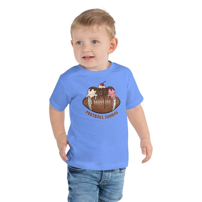 Football Sundae - Toddler Short Sleeve Tee - Christine Hellman