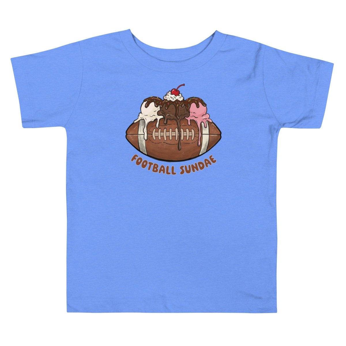 Football Sundae - Toddler Short Sleeve Tee - Christine Hellman