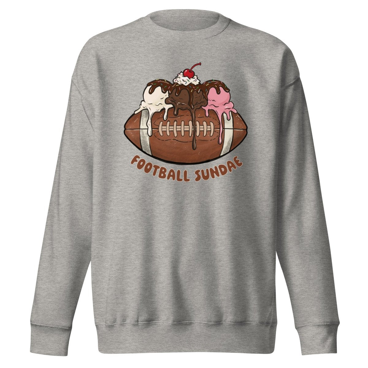 Football Sundae - Unisex Premium Sweatshirt - Christine Hellman