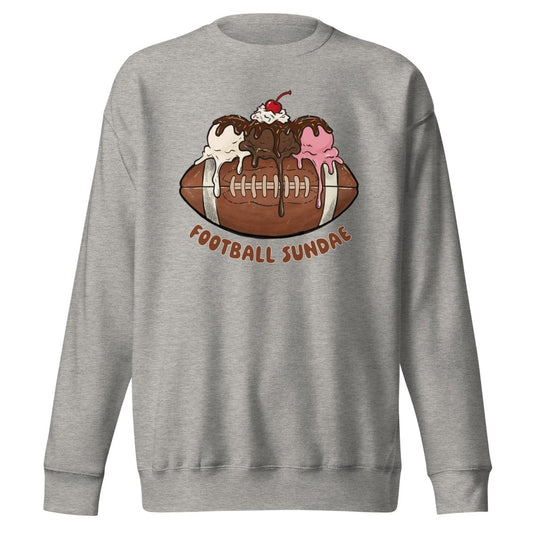 Football Sundae - Unisex Premium Sweatshirt - Christine Hellman