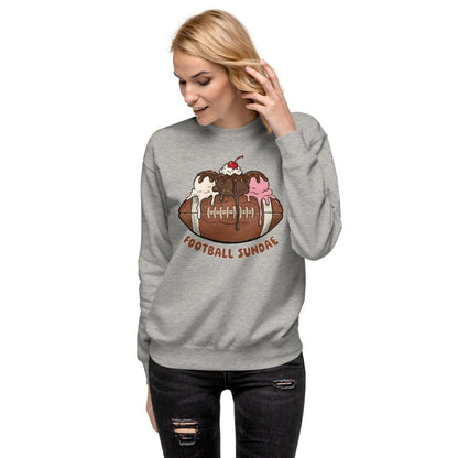 Football Sundae - Unisex Premium Sweatshirt - Christine Hellman