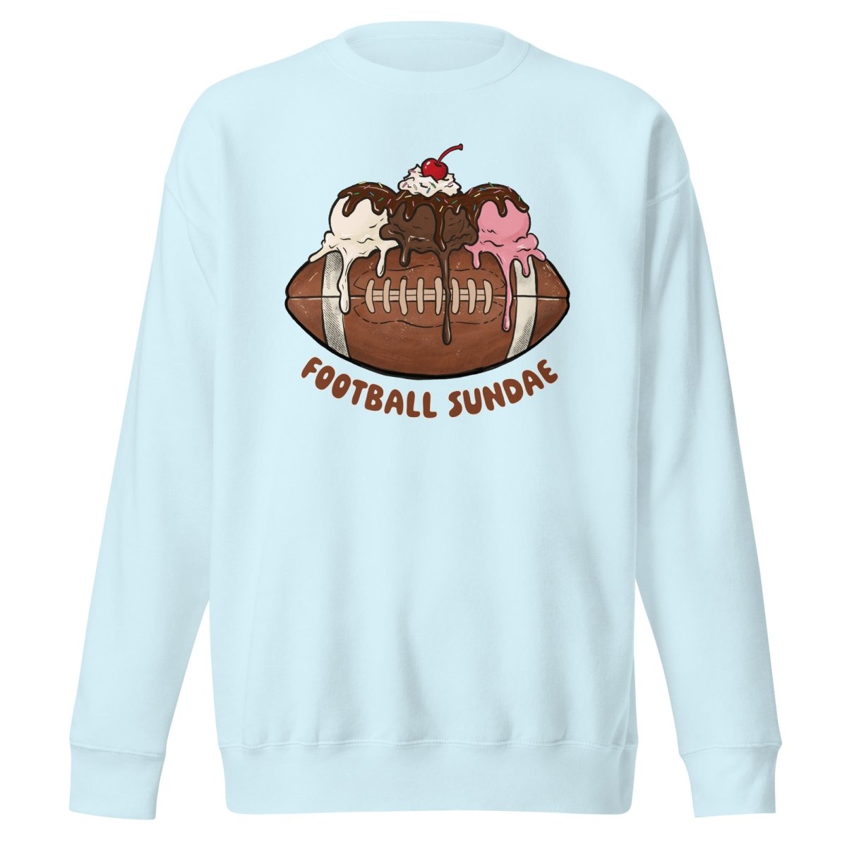 Football Sundae - Unisex Premium Sweatshirt - Christine Hellman