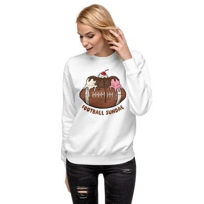Football Sundae - Unisex Premium Sweatshirt - Christine Hellman