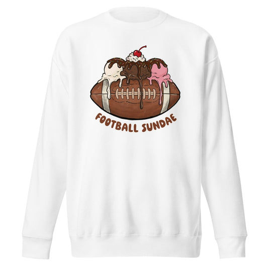 Football Sundae - Unisex Premium Sweatshirt - Christine Hellman