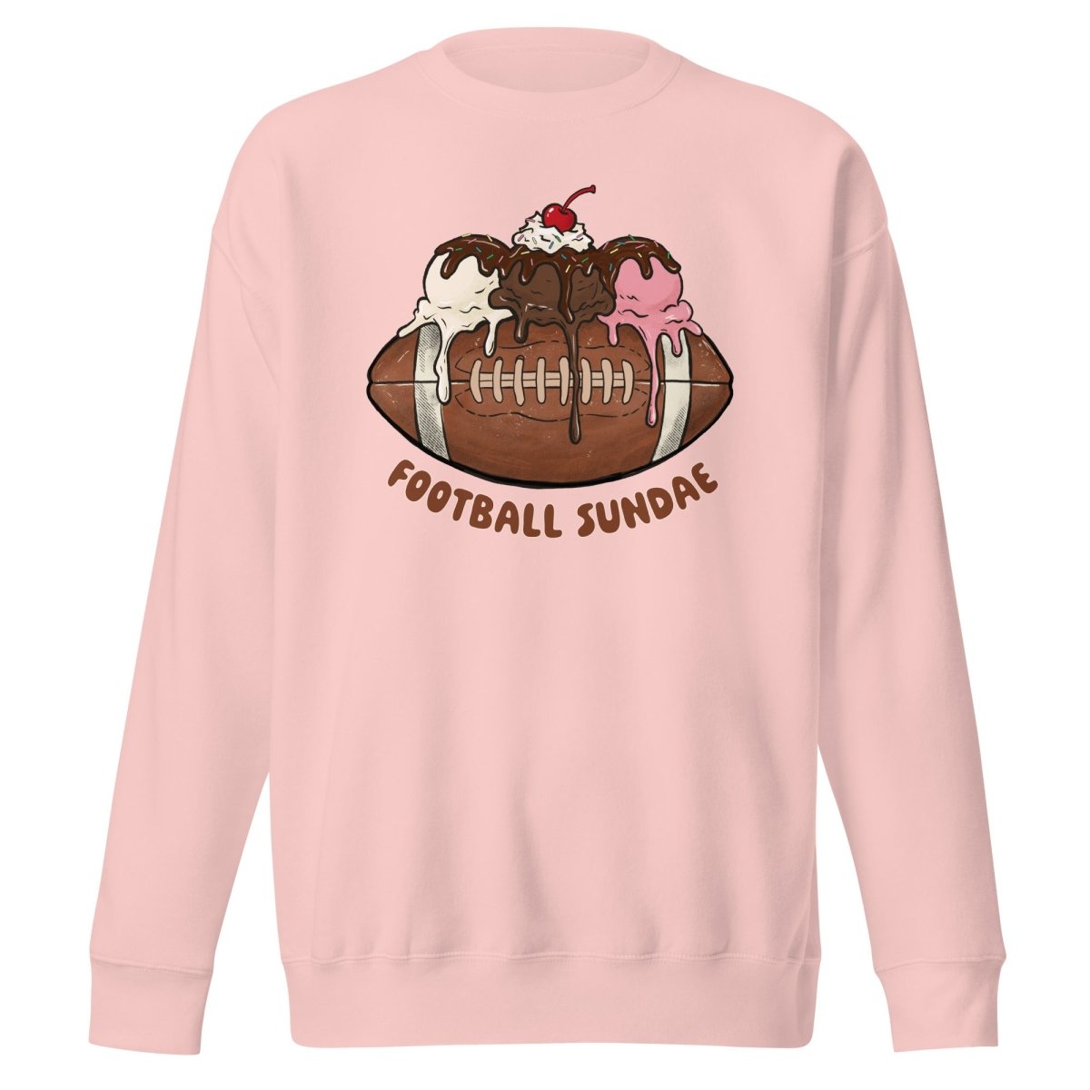 Football Sundae - Unisex Premium Sweatshirt - Christine Hellman