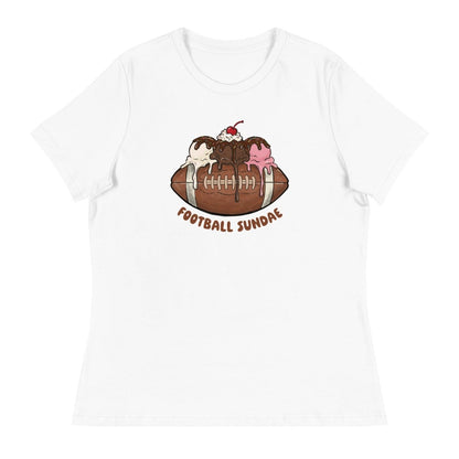 Football Sundae - Women's Relaxed T-Shirt - Christine Hellman
