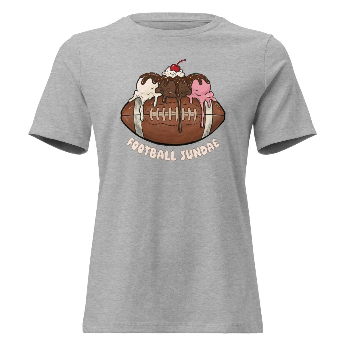 Football Sundae - Women's Relaxed T-Shirt - Christine Hellman