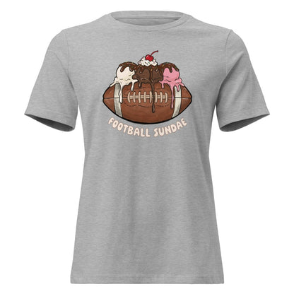 Football Sundae - Women's Relaxed T-Shirt - Christine Hellman
