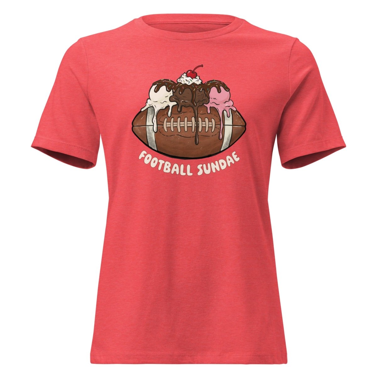 Football Sundae - Women's Relaxed T-Shirt - Christine Hellman
