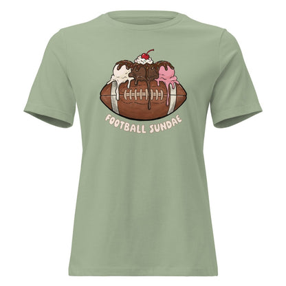 Football Sundae - Women's Relaxed T-Shirt - Christine Hellman