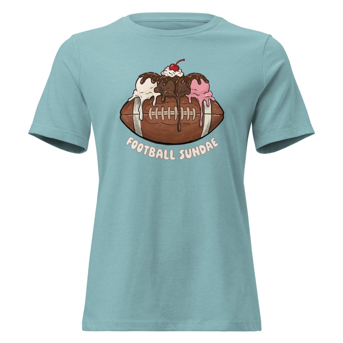 Football Sundae - Women's Relaxed T-Shirt - Christine Hellman