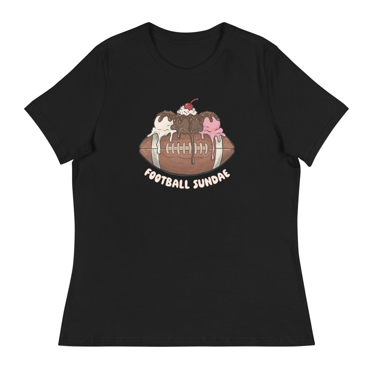 Football Sundae - Women's Relaxed T-Shirt - Christine Hellman