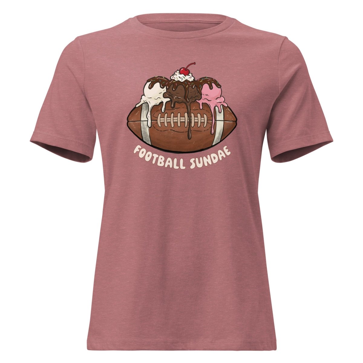 Football Sundae - Women's Relaxed T-Shirt - Christine Hellman