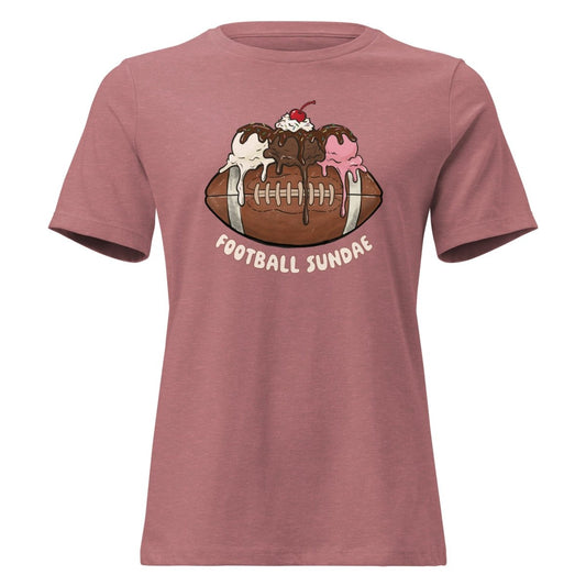 Football Sundae - Women's Relaxed T-Shirt - Christine Hellman
