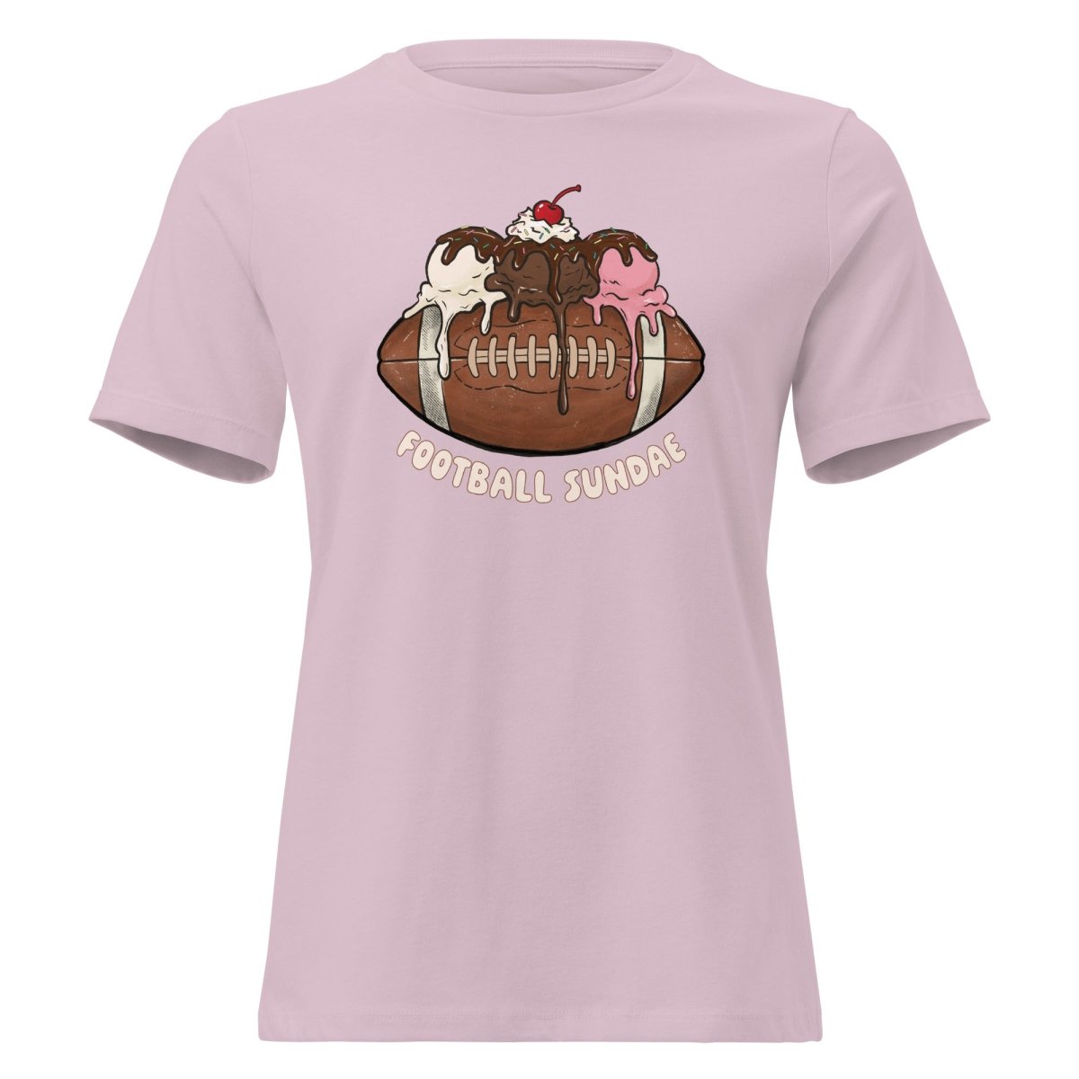 Football Sundae - Women's Relaxed T-Shirt - Christine Hellman