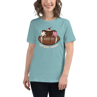 Football Sundae - Women's Relaxed T-Shirt - Christine Hellman