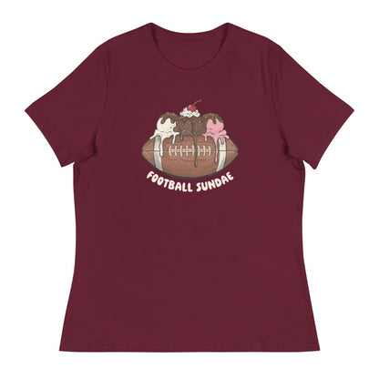 Football Sundae - Women's Relaxed T-Shirt - Christine Hellman