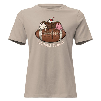 Football Sundae - Women's Relaxed T-Shirt - Christine Hellman