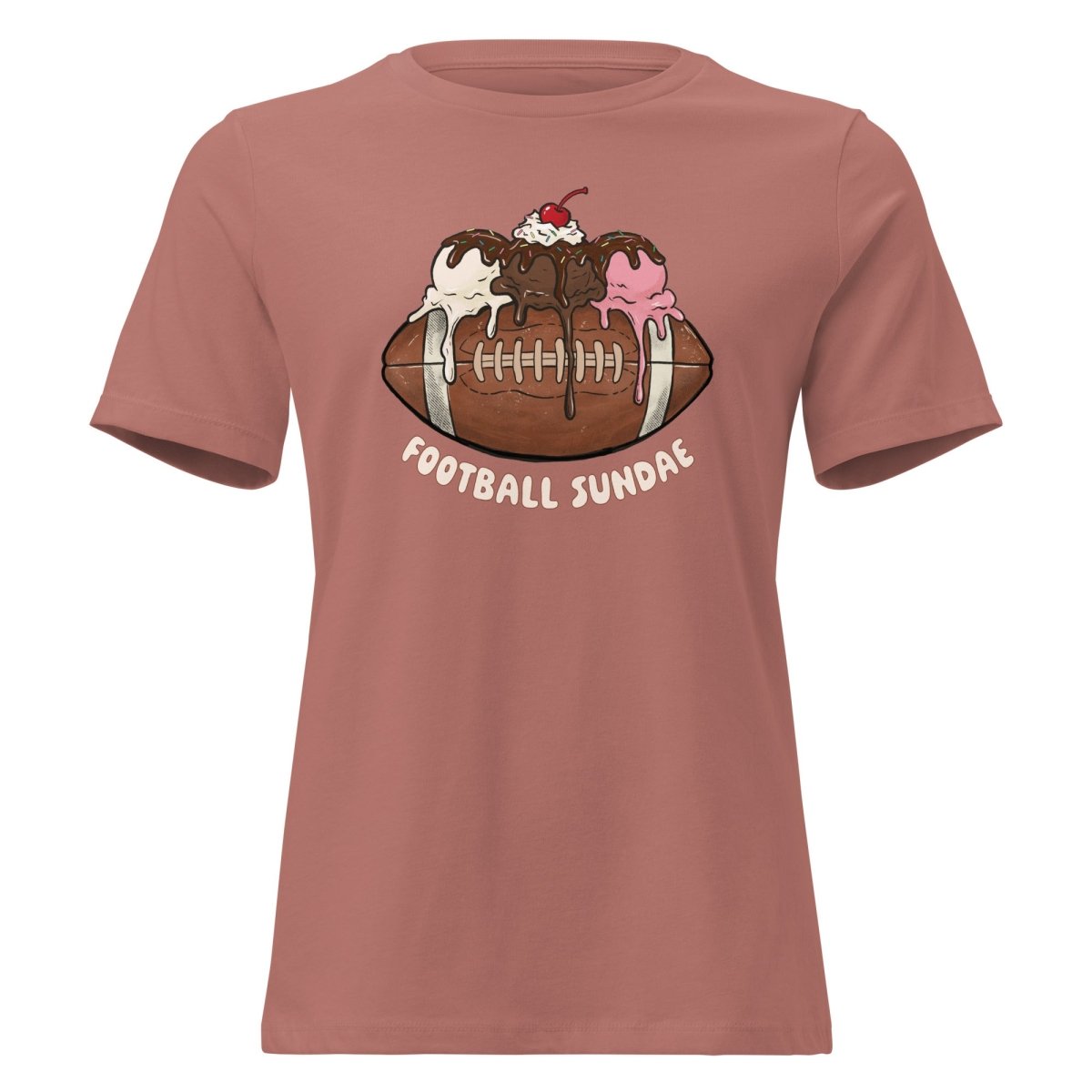 Football Sundae - Women's Relaxed T-Shirt - Christine Hellman