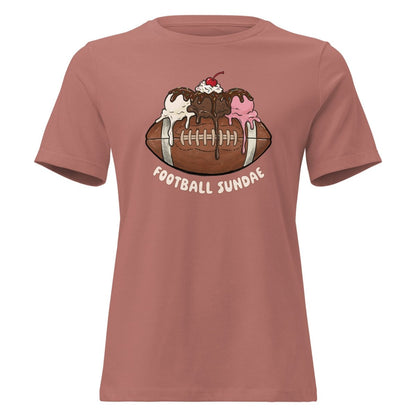 Football Sundae - Women's Relaxed T-Shirt - Christine Hellman
