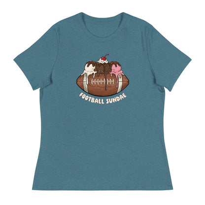 Football Sundae - Women's Relaxed T-Shirt - Christine Hellman