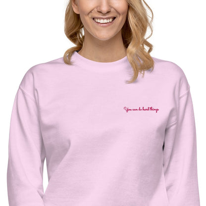 You Can Do Hard Things - Unisex Premium Sweatshirt - Little Brush Creative