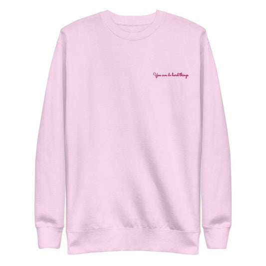 You Can Do Hard Things - Unisex Premium Sweatshirt - Little Brush Creative